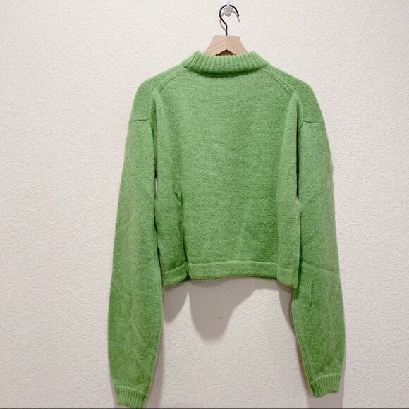 GAUGE81 Istanbul metallic alpaca blend Pullover In Apple Green - Picture 9 of 12
